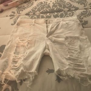 Denim shorts